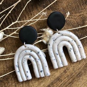 Handmade polymer clay earrings in the style Paige